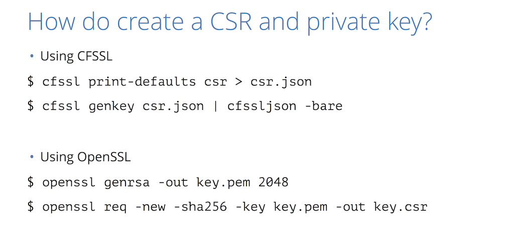 Generate Csr Using Private Key